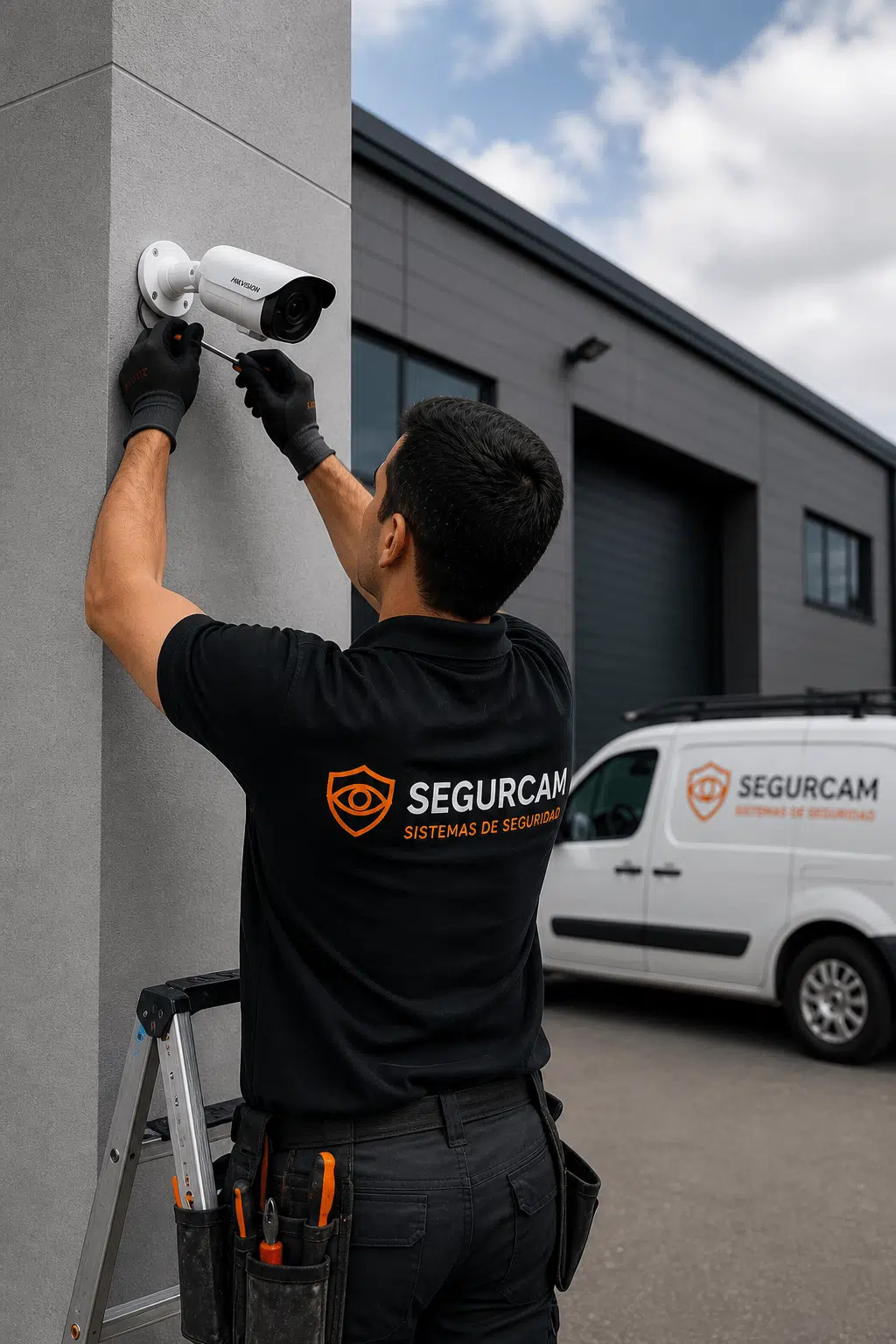 Instalación de sistemas de seguridad para negocios en Cáceres Instalación de sistema de videovigilancia en empresa con técnico profesional en Cáceres